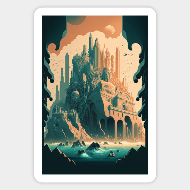 Atlantis Rising Sticker by Abili-Tees